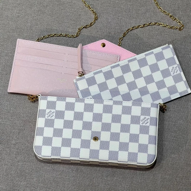 Mythick.ru The Pochet LV Damier Azur Canvas Felicie Pochette