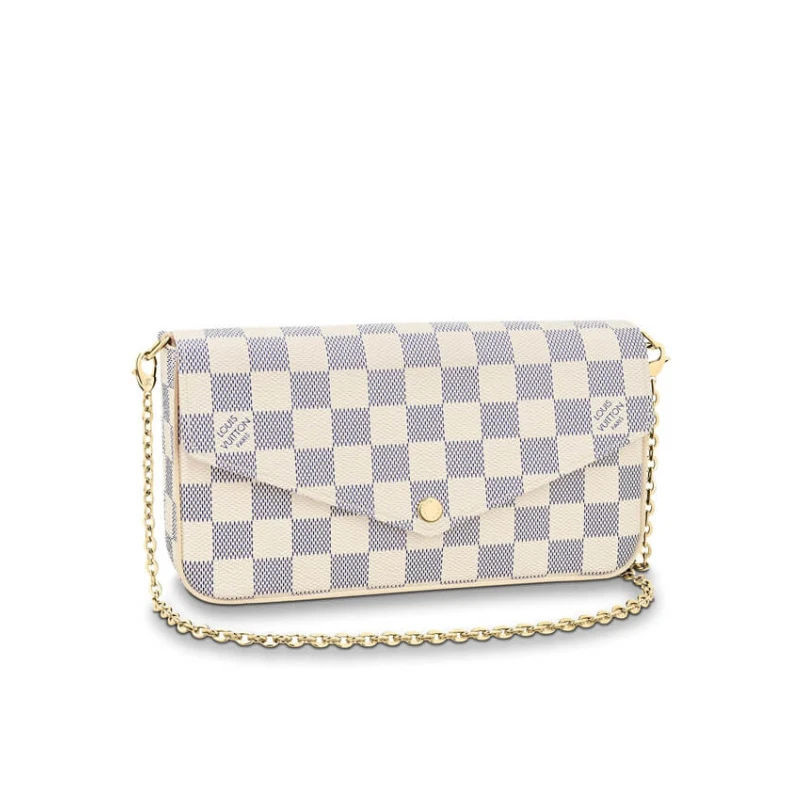 The Pochet LV Damier Azur Canvas Felicie Pochette