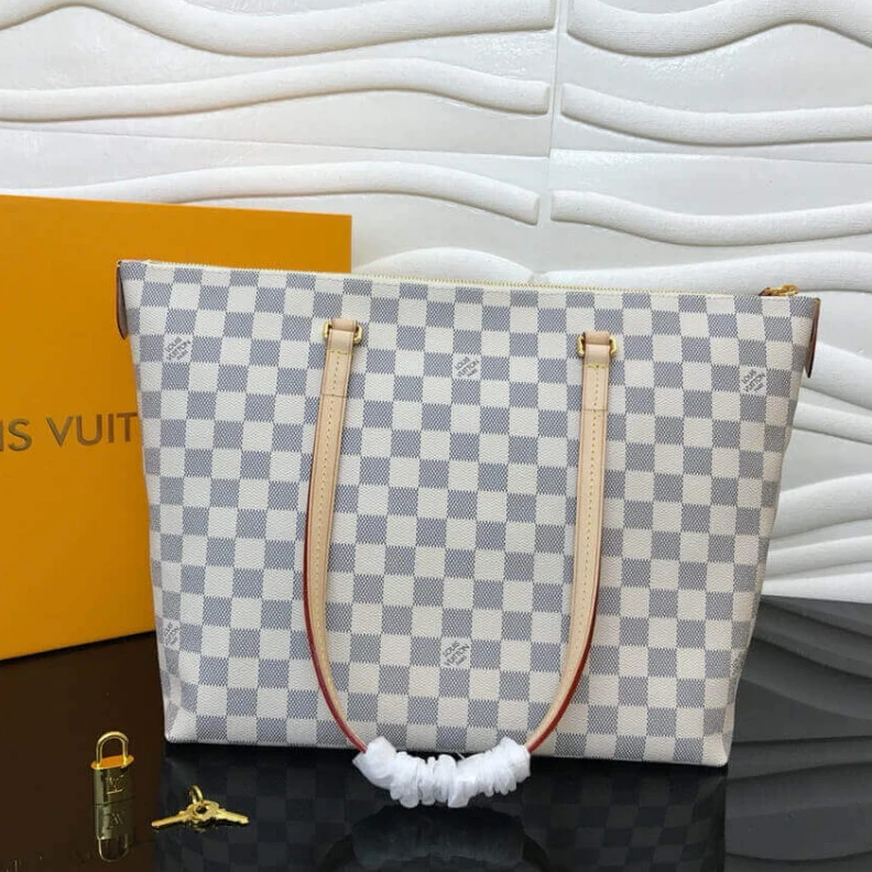 Replica bag Exterior LV Damier Azur Canvas Iena MM