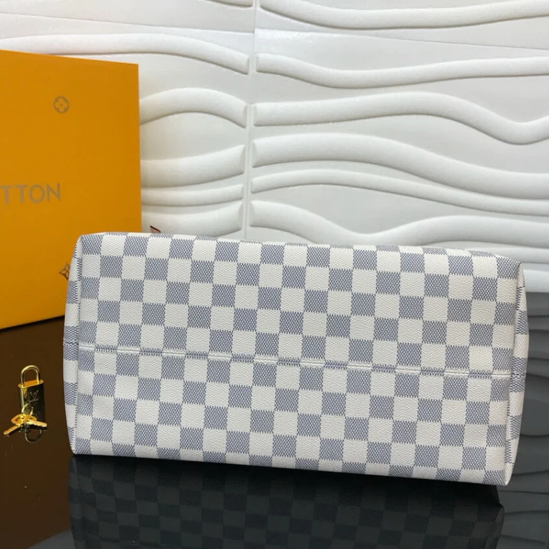 Replica bag Exterior LV Damier Azur Canvas Iena MM