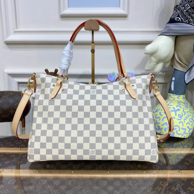 Top lv Inside fl LV Damier Azur Canvas Lymington Bag