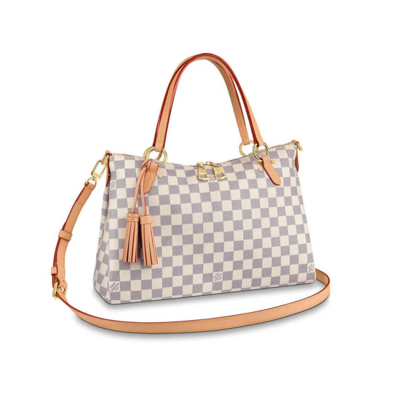 Inside fl LV Damier Azur Canvas Lymington Bag