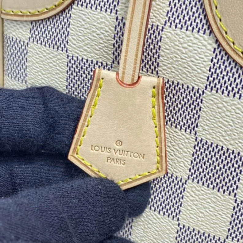 Replica bags lv Goldcolor Louis Vuitton Damier Azur Canvas Neokapi