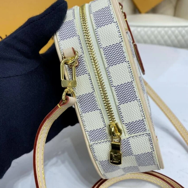 Replica bags lv Goldcolor Louis Vuitton Damier Azur Canvas Neokapi