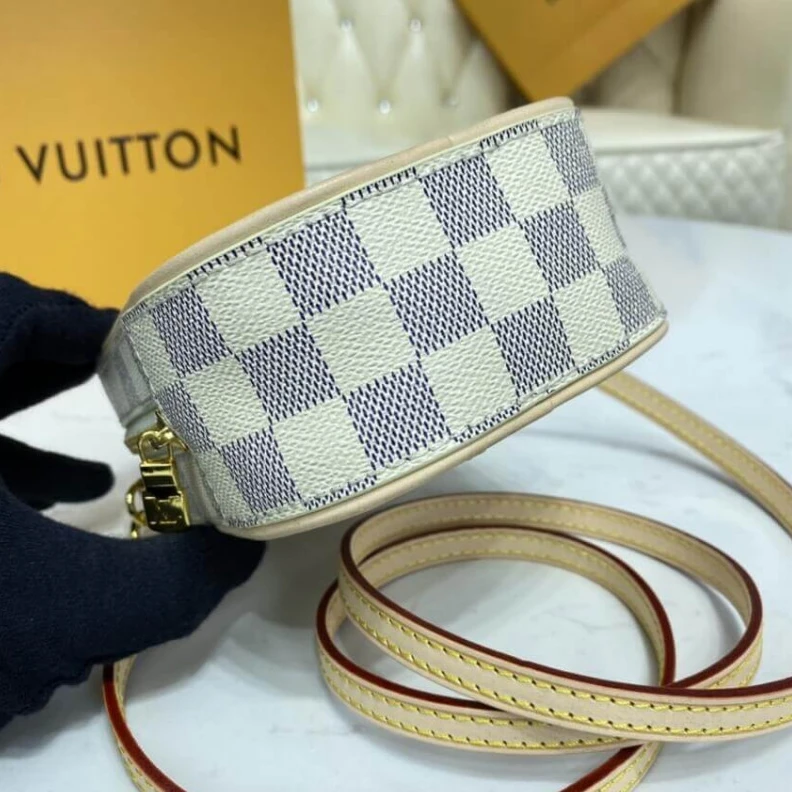 Replica bags lv Goldcolor Louis Vuitton Damier Azur Canvas Neokapi