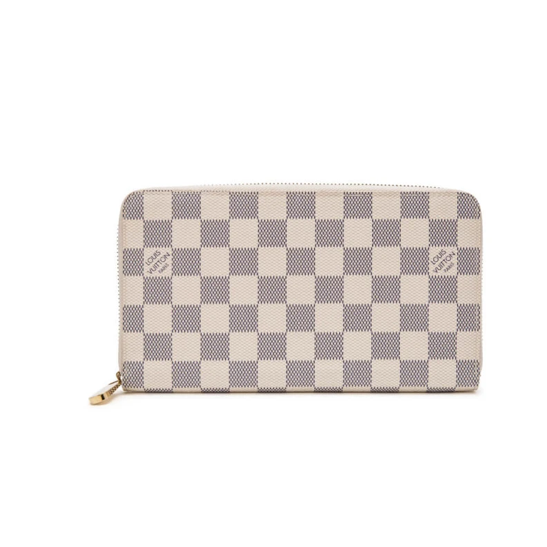 Louis Vuit Louis Vuitton Damier Azur Canvas Zippy Organizer Wallet