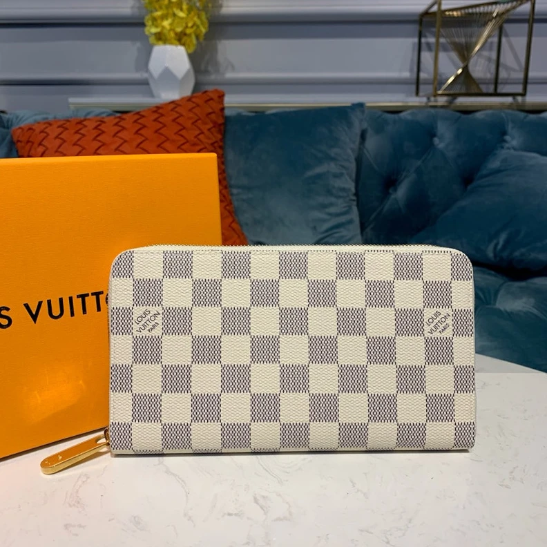 Mythick.ru Louis Vuit Louis Vuitton Damier Azur Canvas Zippy Organizer Wallet