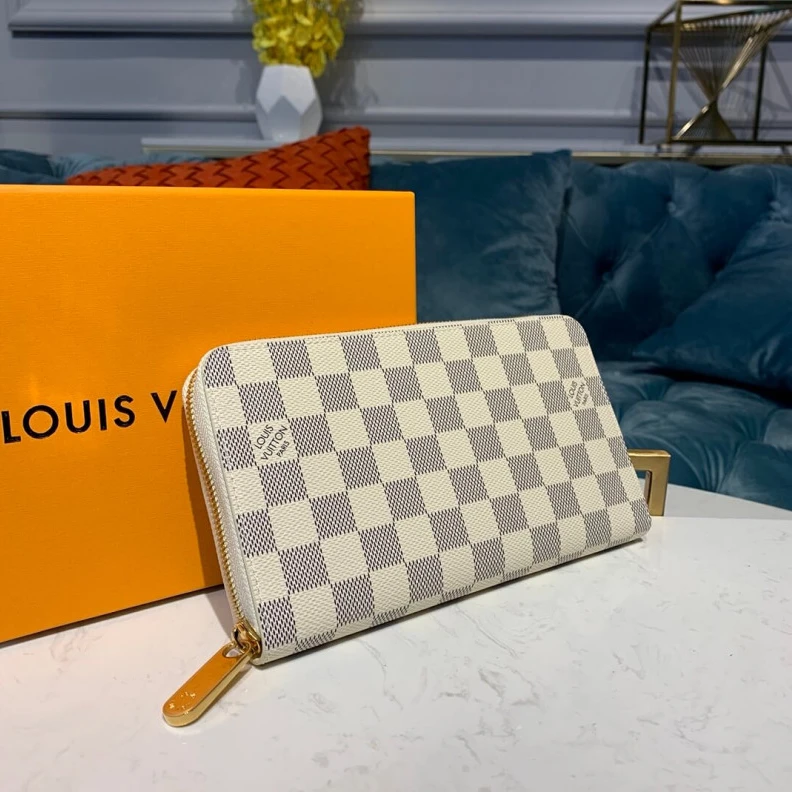 Mythick.ru Louis Vuit Louis Vuitton Damier Azur Canvas Zippy Organizer Wallet
