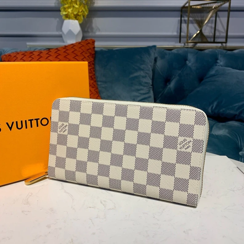 Mythick.ru Louis Vuit Louis Vuitton Damier Azur Canvas Zippy Organizer Wallet