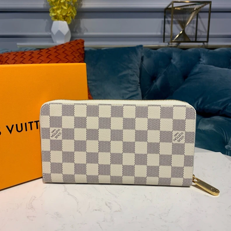 Mythick.ru Louis Vuit Louis Vuitton Damier Azur Canvas Zippy Organizer Wallet
