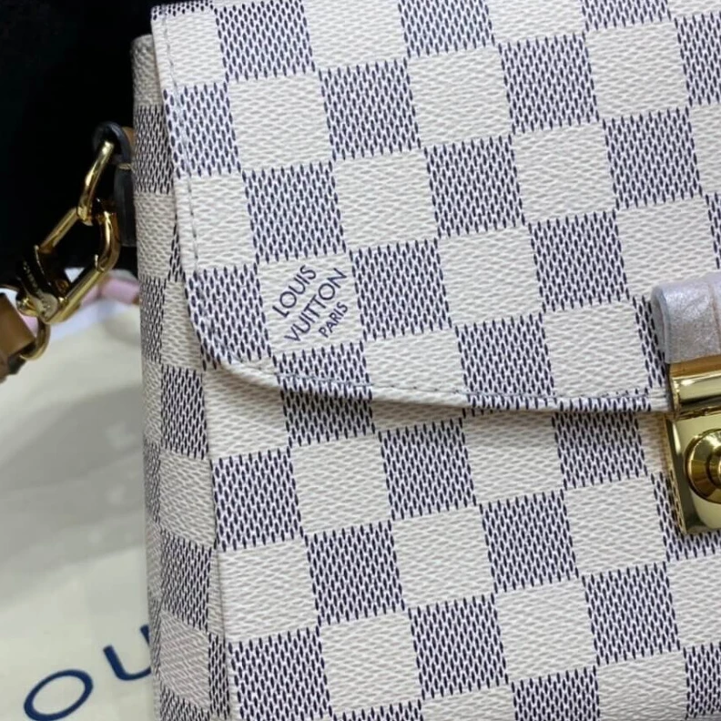 Lv belts replica Slock Louis Vuitton Damier Azur Croisette Pink