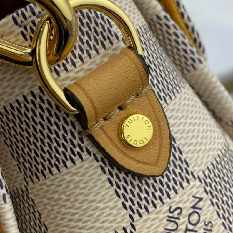 Lv belts replica Slock Louis Vuitton Damier Azur Croisette Pink