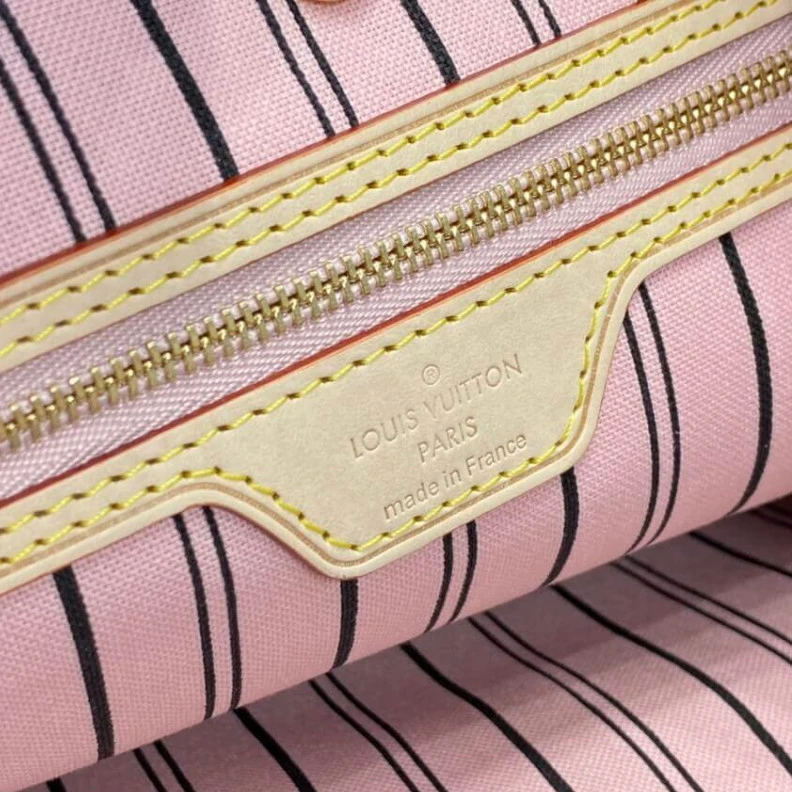 Mythick ru Golden br LV Damier Azur Delightful MM Pink
