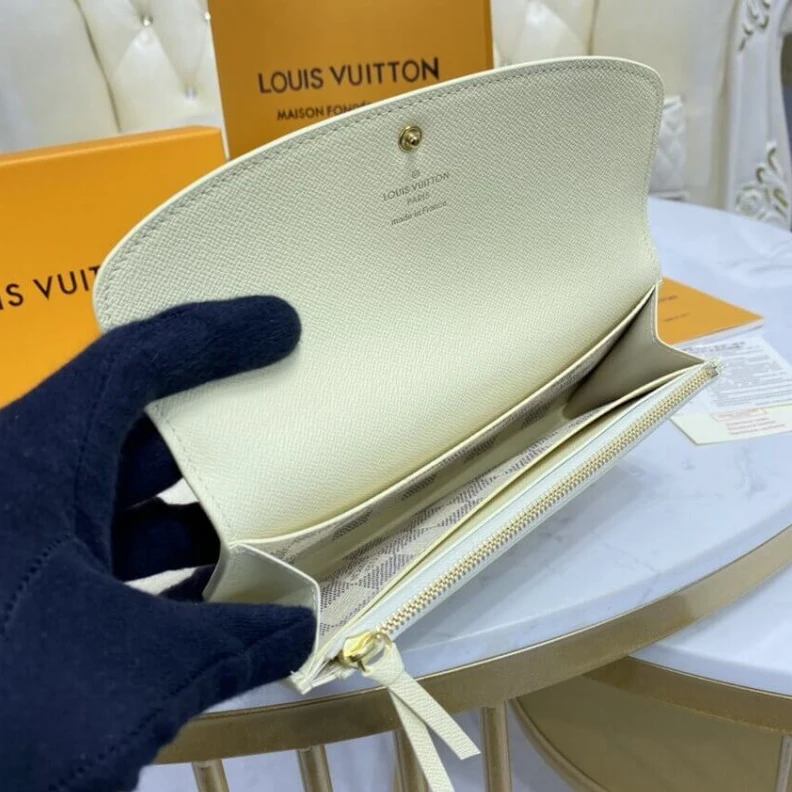 Mythick.ru Damier Az Louis Vuitton Damier Azur Emilie Wallet Beige
