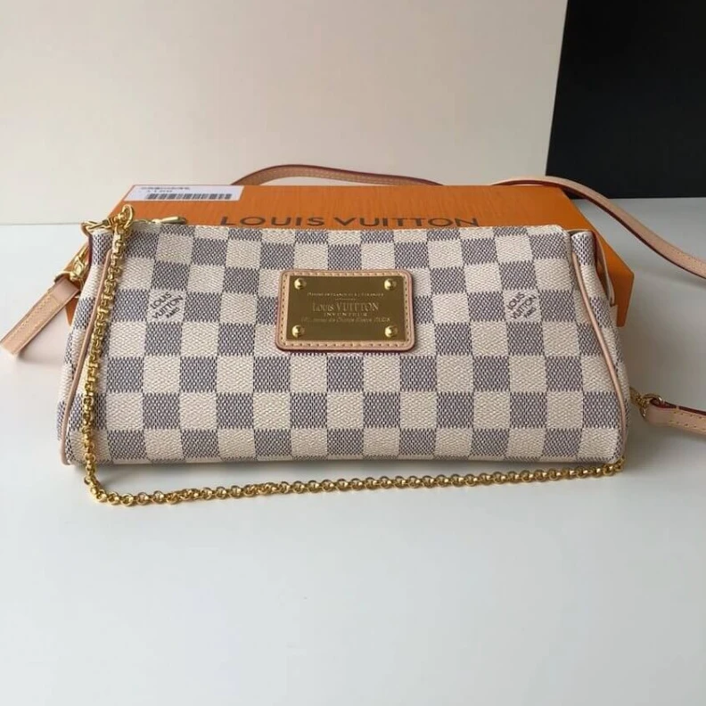 Mythick.ru Golden br LV Damier Azur Eva Clutch