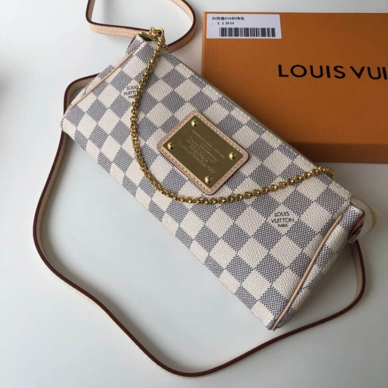 Mythick.ru Golden br LV Damier Azur Eva Clutch
