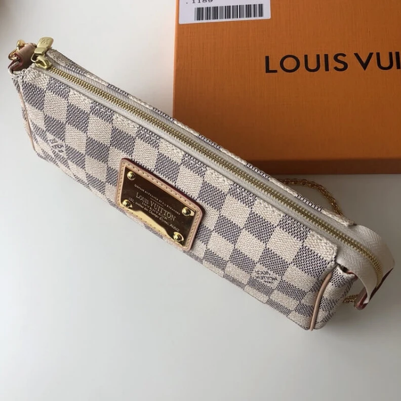 Mythick.ru Golden br LV Damier Azur Eva Clutch