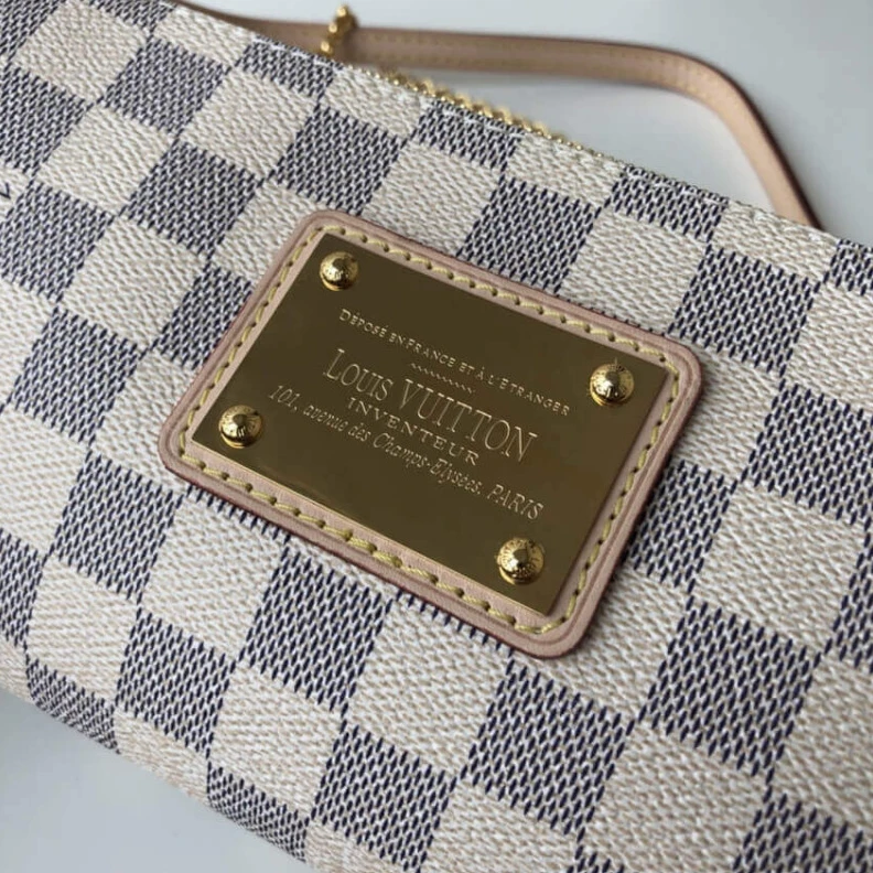 Mythick.ru Golden br LV Damier Azur Eva Clutch