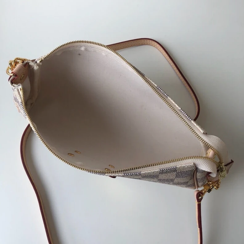 Mythick.ru Golden br LV Damier Azur Eva Clutch
