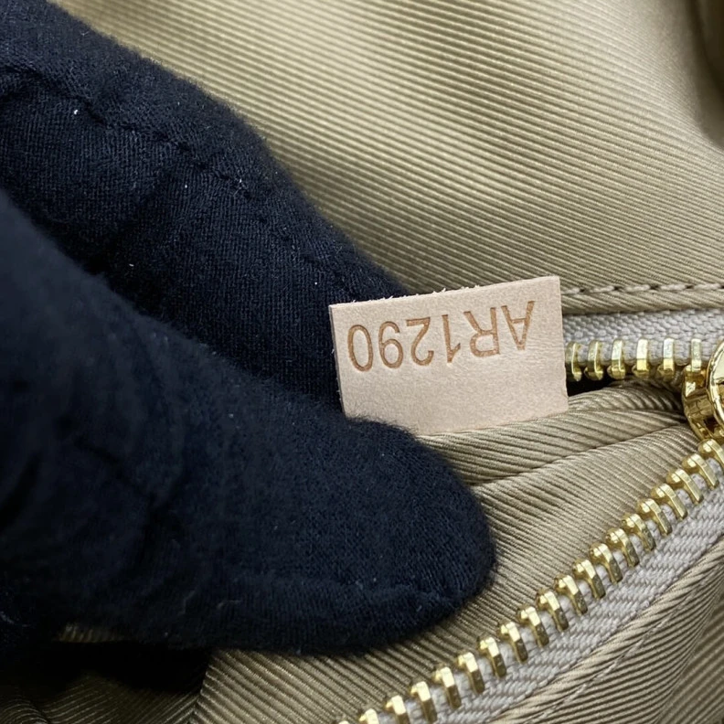 Lv belts replica Goldcolor LV Damier Azur Graceful MM Beige