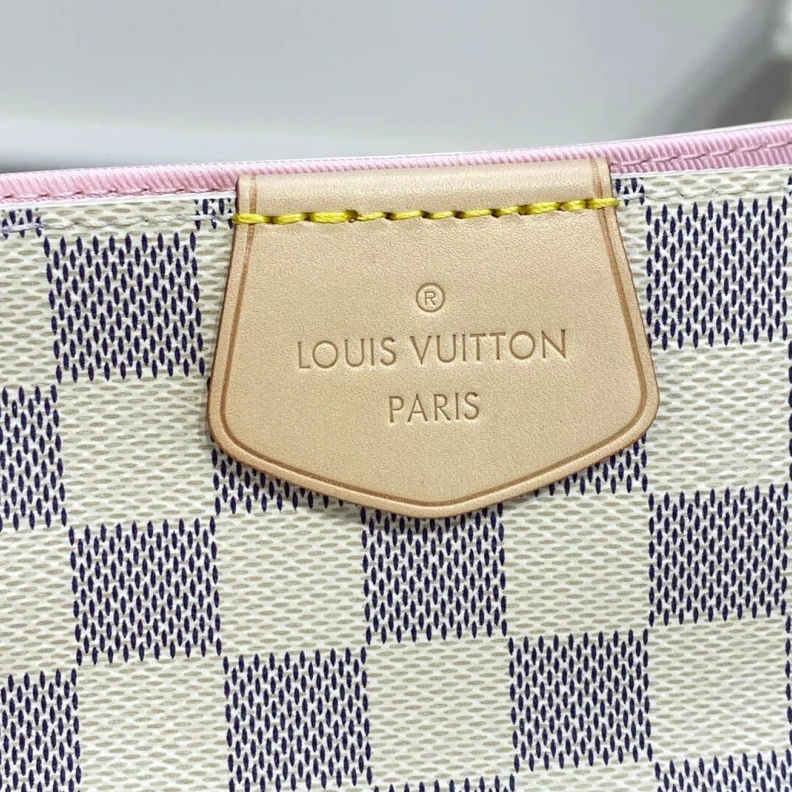Lv belts replica Textile l LV Damier Azur Graceful MM Pink
