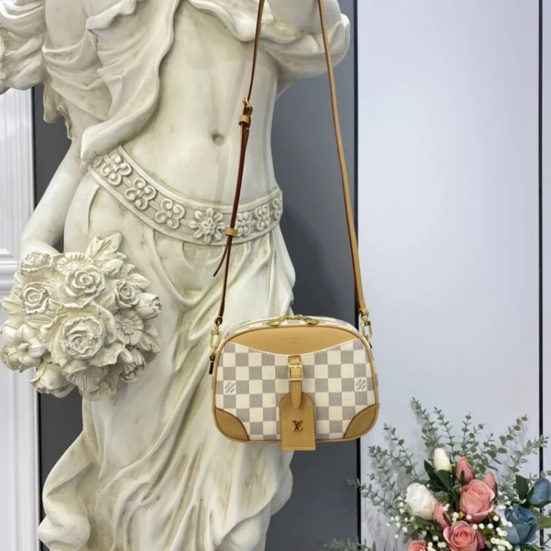 Lv belts replica Luggage t LV Damier Azur Mini Deauville