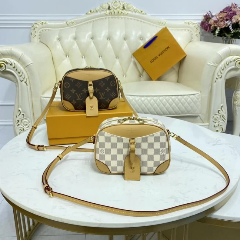 Lv belts replica Luggage t LV Damier Azur Mini Deauville