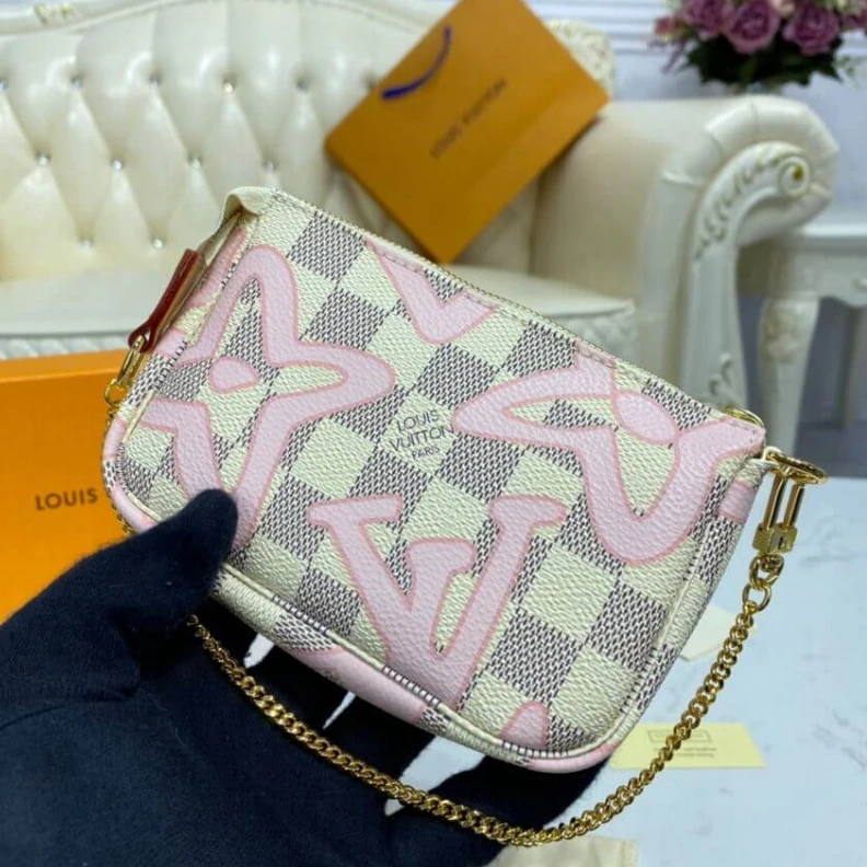 Replica bag The Mini P LV Damier Azur Mini Pochette Accessoires