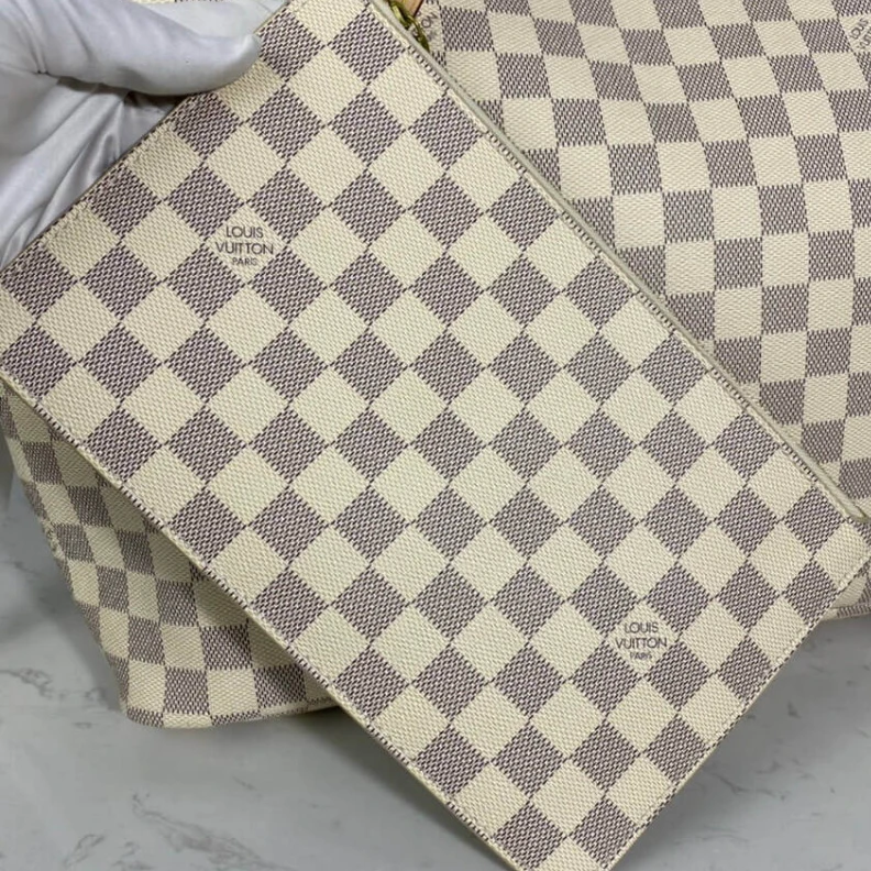 Mythick Beige Louis Vuitton Damier Azur Neverfull GM Beige