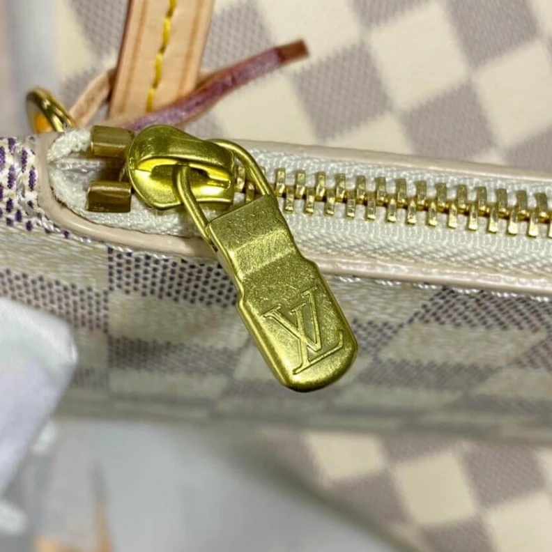 Mythick Beige Louis Vuitton Damier Azur Neverfull GM Beige