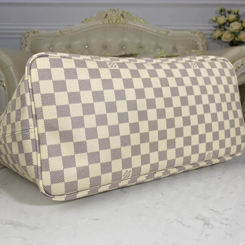 Louis vuitton locations The Neverf Louis Vuitton Damier Azur Neverfull GM Pink