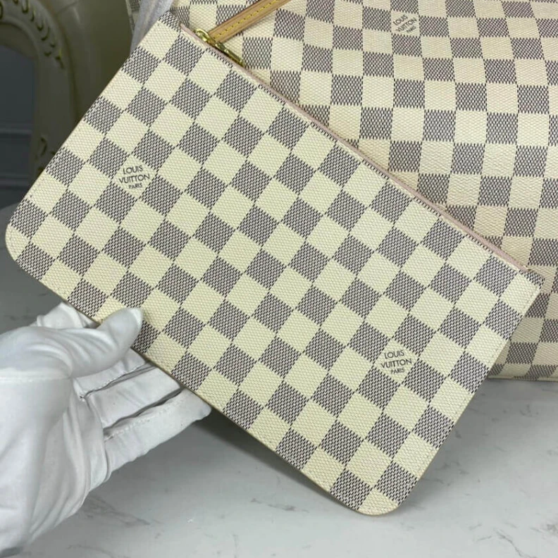 Louis vuitton locations The Neverf Louis Vuitton Damier Azur Neverfull GM Pink
