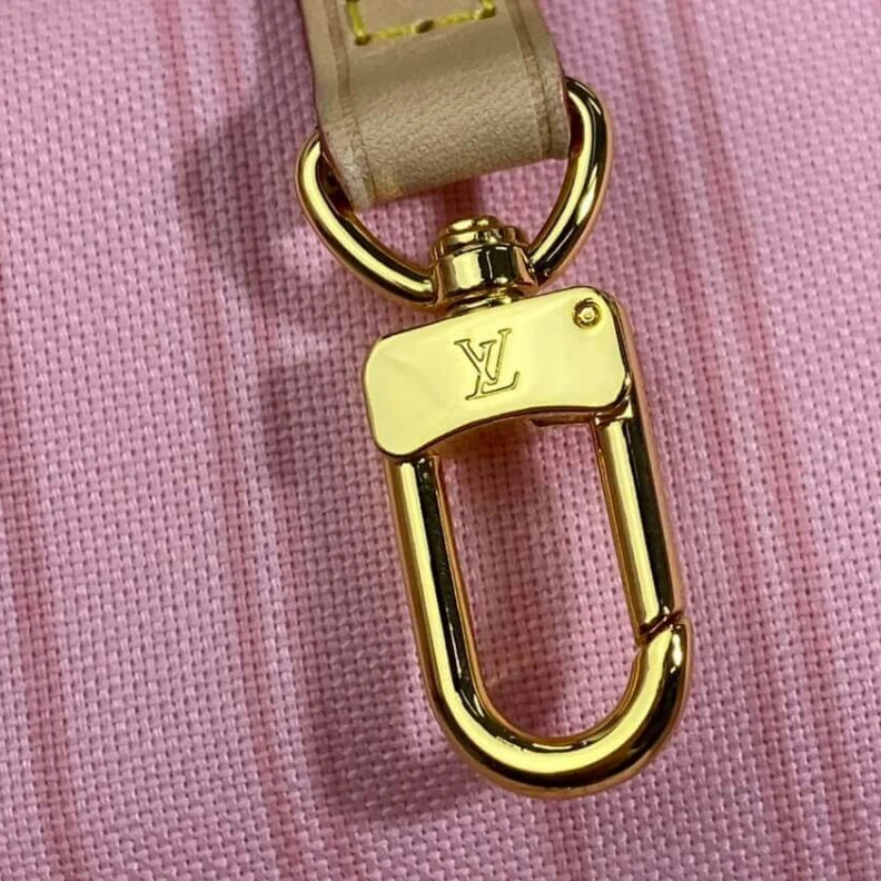 Replica bag Hook clos Louis Vuitton Damier Azur Neverfull MM Pink