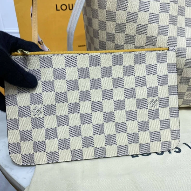 Mythick.ru Flat, tex Louis Vuitton Damier Azur Neverfull MM