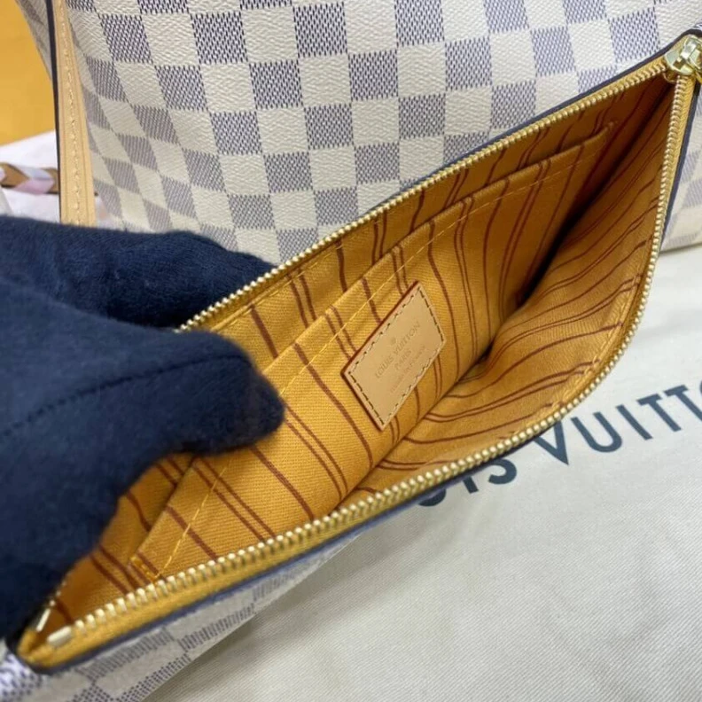 Mythick.ru Flat, tex Louis Vuitton Damier Azur Neverfull MM
