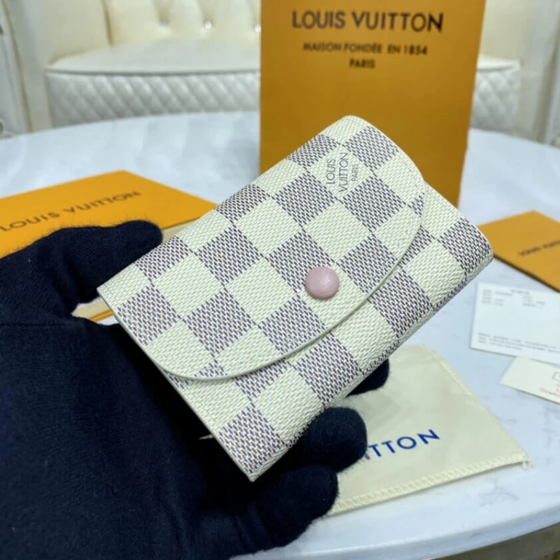 Mythick.ru Goldcolor Louis Vuitton Damier Azur Rosalie Coin Purse