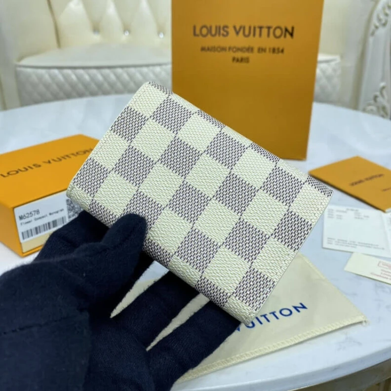 Mythick.ru Goldcolor Louis Vuitton Damier Azur Rosalie Coin Purse