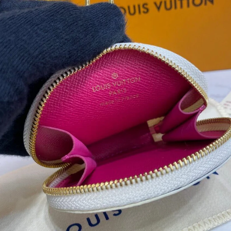 Mythick Zip closu Louis Vuitton Damier Azur Round Coin Purse