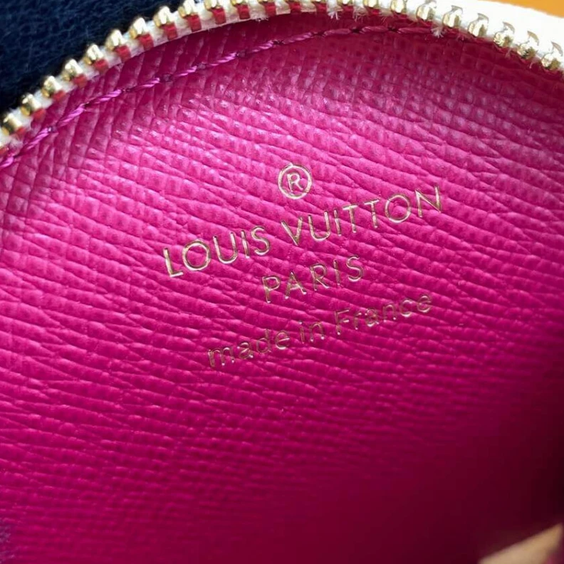 Mythick Zip closu Louis Vuitton Damier Azur Round Coin Purse
