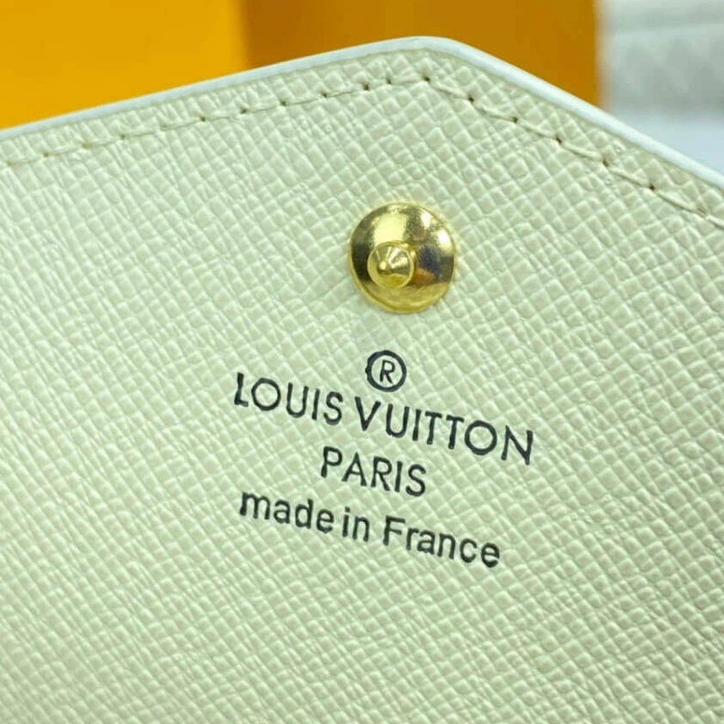 Mythick ru Grained c Louis Vuitton Damier Azur Sarah Wallet