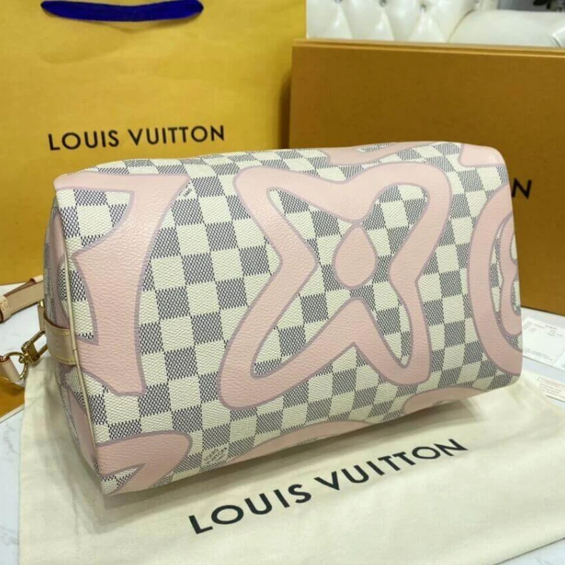 Lv belts replica – Secure z LV Damier Azur Speedy Bandouliere 30