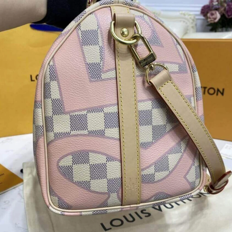 Lv belts replica – Secure z LV Damier Azur Speedy Bandouliere 30