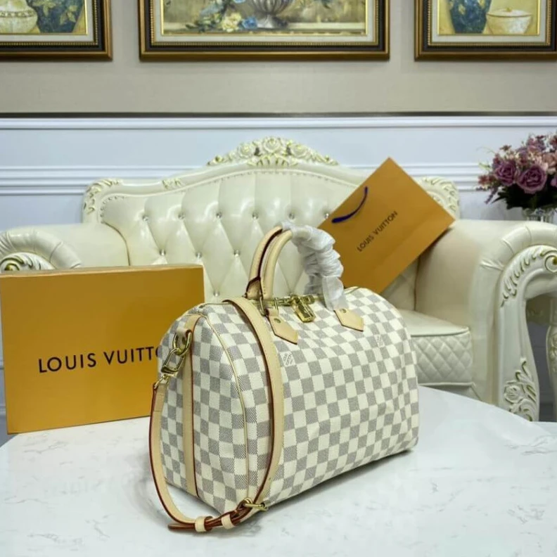 Mythick.ru Smooth co LV Damier Azur Speedy Bandouliere 30