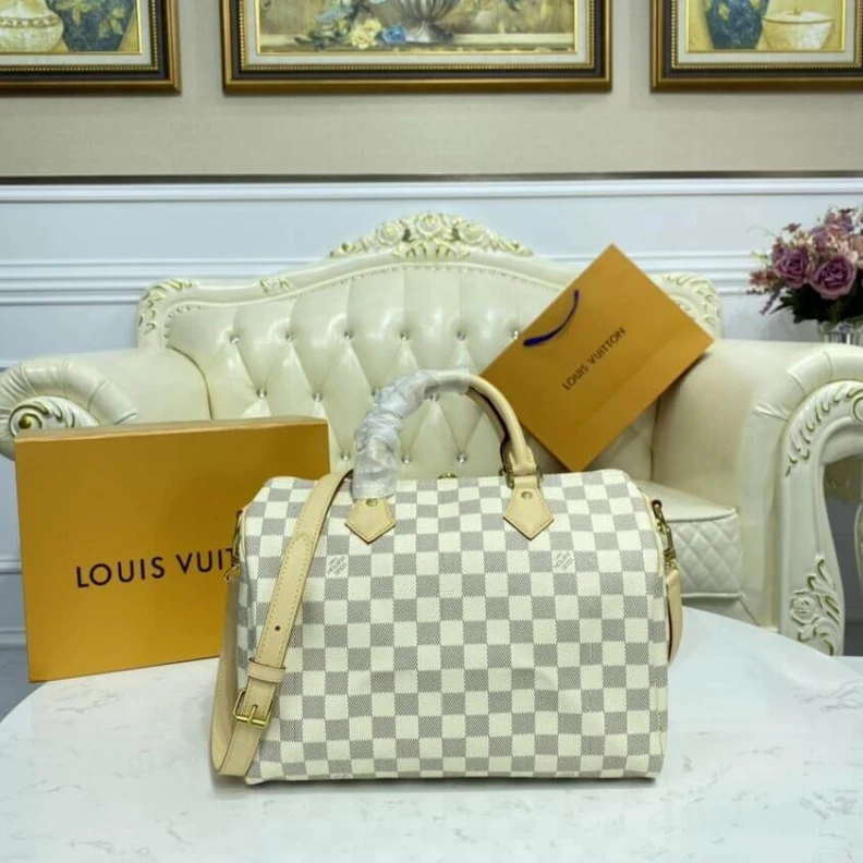Mythick.ru Smooth co LV Damier Azur Speedy Bandouliere 30