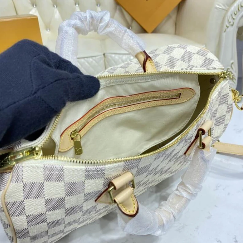 Mythick.ru Smooth co LV Damier Azur Speedy Bandouliere 30