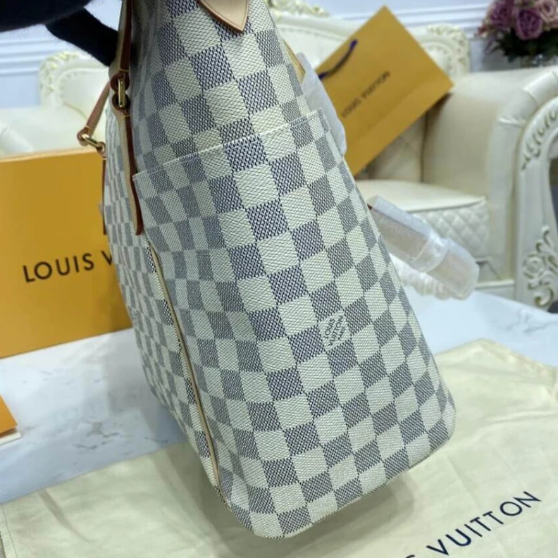 Lv belts replica Golden br Louis Vuitton Damier Azur Totally MM
