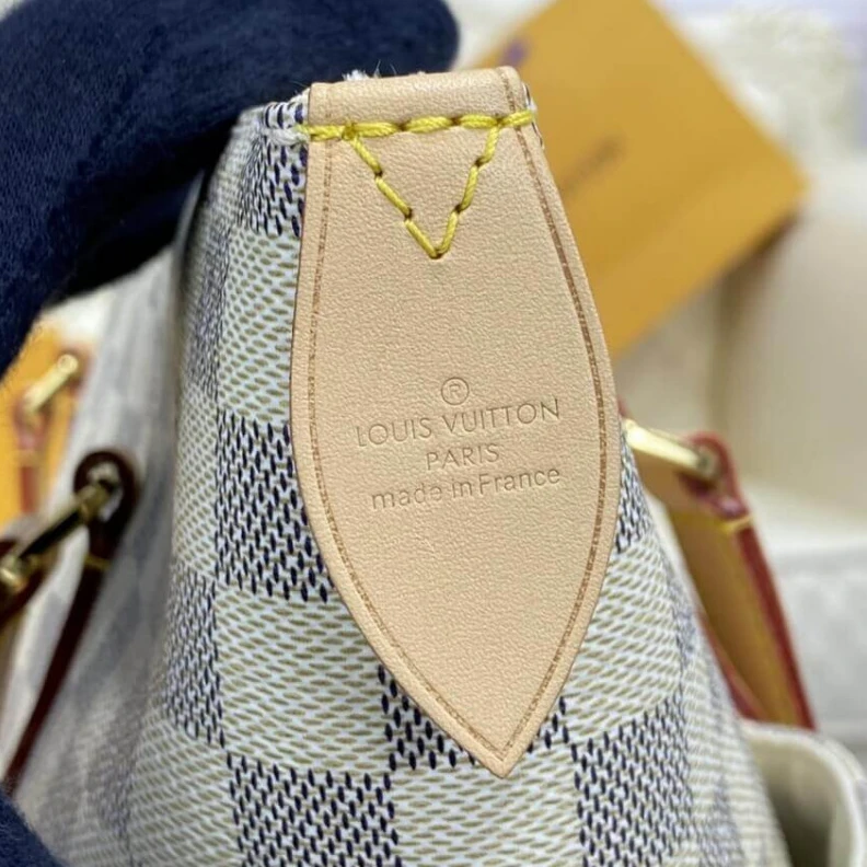 Lv belts replica Golden br Louis Vuitton Damier Azur Totally MM