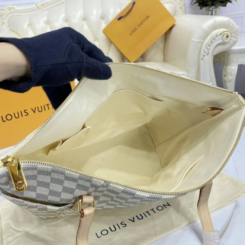 Lv belts replica Golden br Louis Vuitton Damier Azur Totally MM
