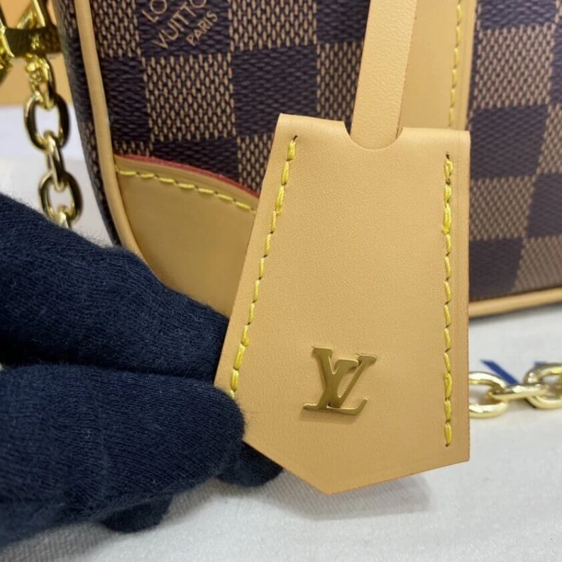 Replica bags lv Louis Vuitton Damier Azur Valisette Souple BB Natural