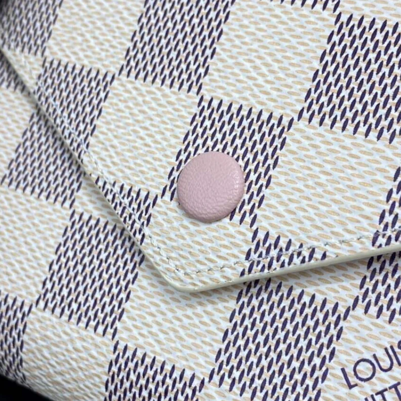 Mythick.ru Goldcolor Louis Vuitton Damier Azur Victorine Wallet Pink